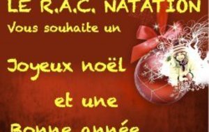 LE R.A.C.NATATION VOUS SOUHAITE UN JOYEUX NOEL