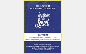 La piscine ouvre le 11 juin