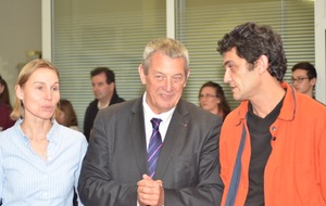 Sophie Lahaye, secrétaire du RAC, Francis Luyce Président de la FFN et Bernard Bironneau Président du RAC