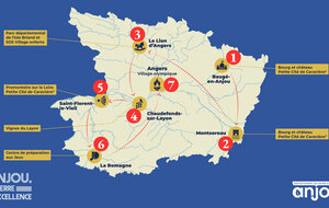 Parcours de la flamme olympique dans le Maine et Loire
