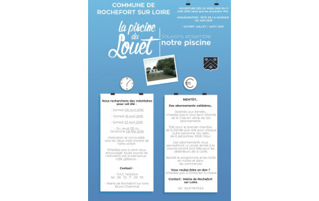 La piscine ouvre le 11 juin!!!