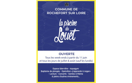 La piscine ouvre le 11 juin